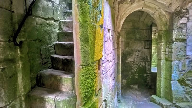 Zamek Old Wardour schody